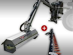 Jansen Hydraulischer Heckmulcher/Mähbalken Jansen HMS-100(180) Mähwerk/Balken