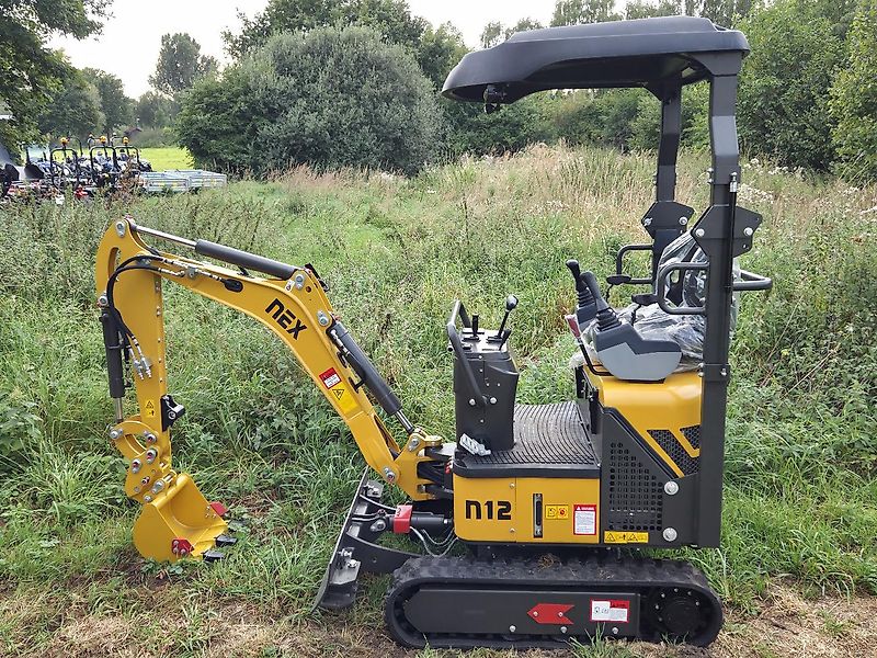 NEX N12 Pro Minibagger JoyStick Japan Pumpe 2 Stufen Yanmar 3