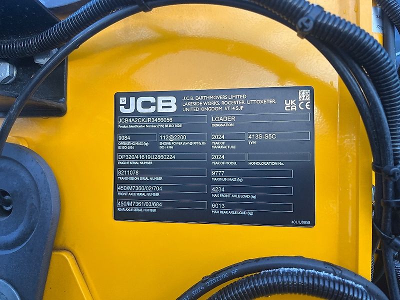 JCB 413K / Stage V, Takuu 12kk, 50km/h