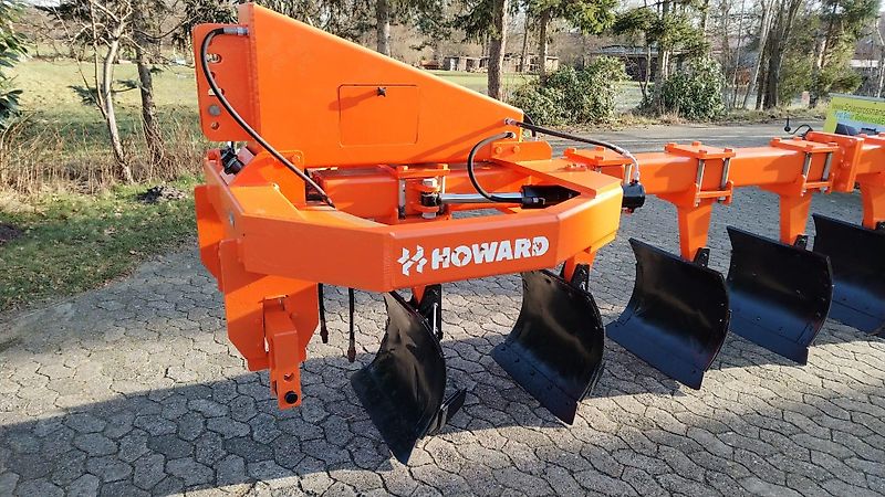 Howard Howard SP5 Schwenkpflug mit 221 cm max. Arbeitsbreite Gummistützrad Höhenverstellung über Spindel Schnittbreitenverstellung hydraulisch für Schlepper um 150 PS sehr gut für hohe Flächenleistung ideal auch zum Schälen ab 5 cm zur Beikrautbekämpfung