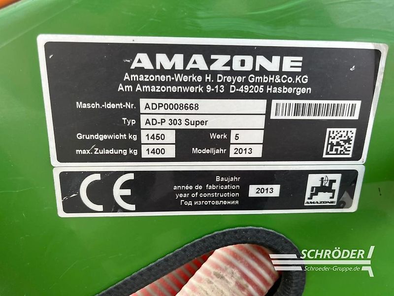 Amazone KG 3000 SPECIAL / AD-P 303 SUPER