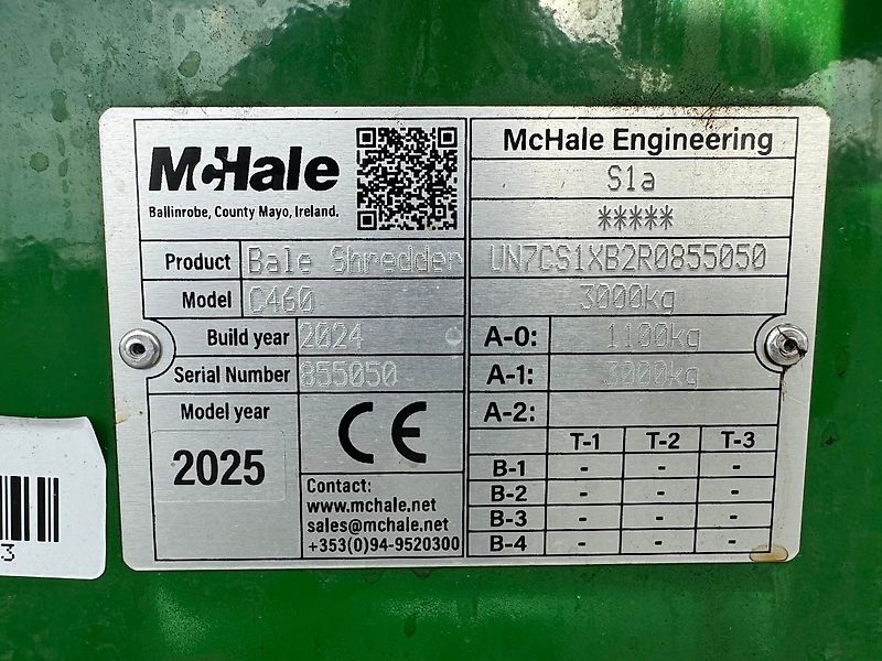 McHale NEW McHale C460 Bale Shredder/Feeder For Sale