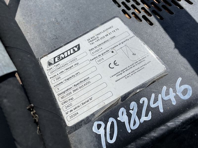 Emily Melodis Mischschaufel 2400mm 3,0m³