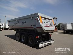 Schmitz Semitrailer Tipper Steel half pipe body 24m³