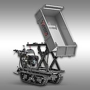 Jansen Raupendumper Jansen RD-800pro, hydraulisch, Hochkippsystem,15 PS, Kettendumper