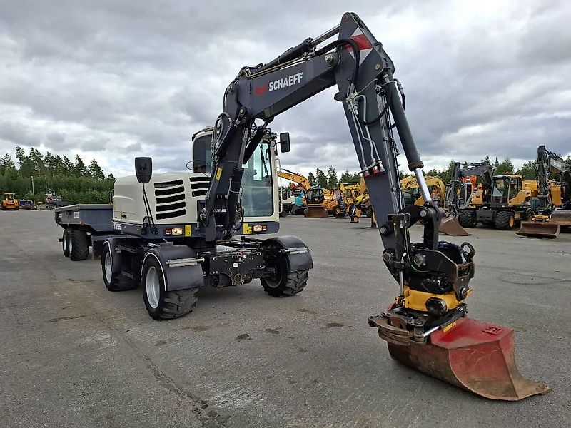 Schaeff TW95 / Engcon, Kärry, 2 kauhaa, Rasvari