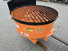 ZWANGSMISCHER hydraulischer Betonmischer 600L Randabstreifer Seitenschutz
