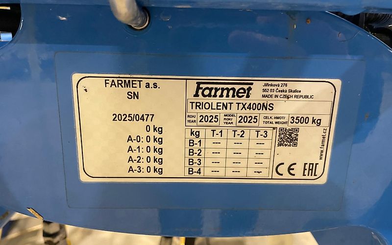 Farmet Triolent TX 400N