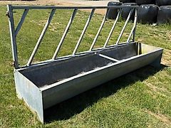 Cattle Feed Trough and Barrier