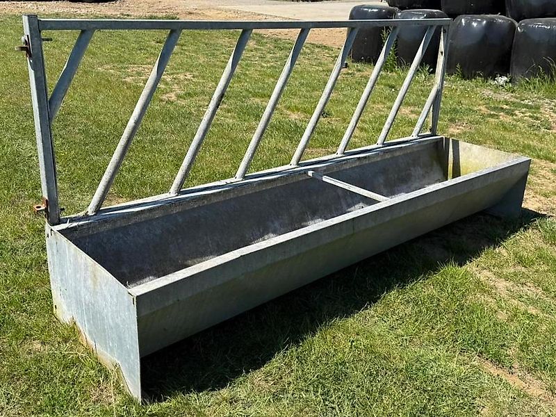 Cattle Feed Trough and Barrier