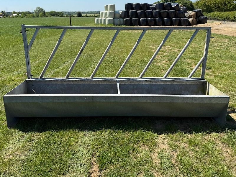 Cattle Feed Trough and Barrier