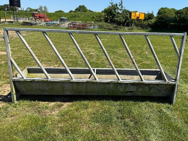 Cattle Feed Trough and Barrier