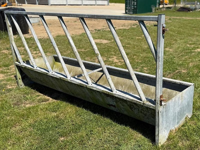 Cattle Feed Trough and Barrier