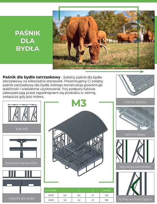 KMZ Raufe für Vieh M3/12 12- Standplätze mit Dach / Heuraufe