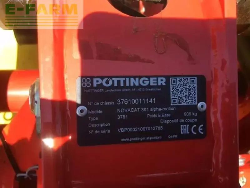 Pöttinger novacat 301 alpha-motion