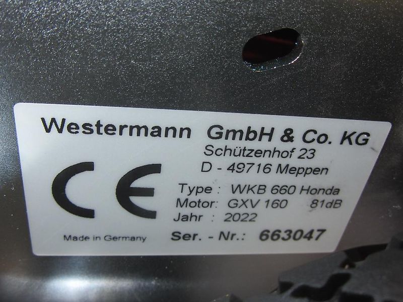 Westermann Wildkrautbürste WKB 660 Honda