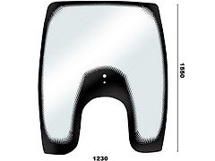 Valtra SZYBA PRZEDNIA VALTRA T  ACV0197010