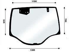 Valtra SZYBA TYLNA VALTRA T  ACV0197150