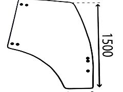 Deutz-Fahr Glastür Agrotron rechts 04418952