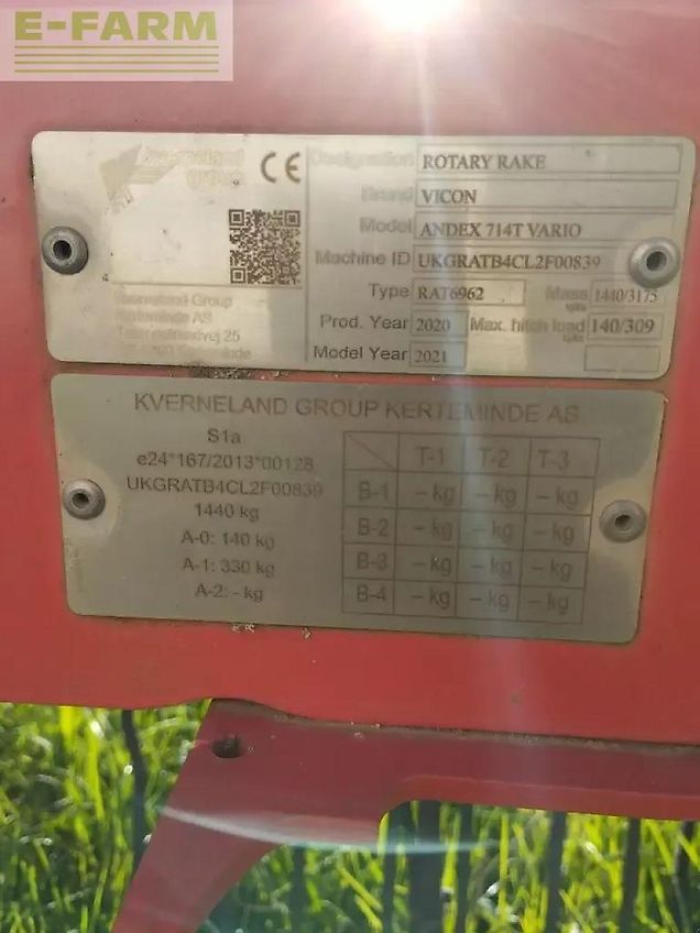 Vicon andex 714t vario