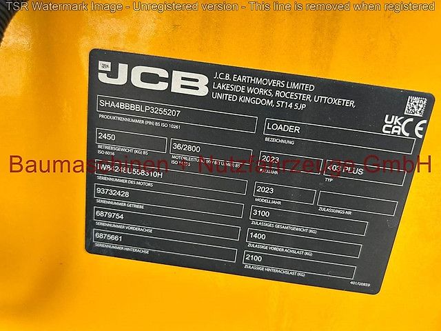 JCB 403 PLUS 50PS Klappdach -Demo-