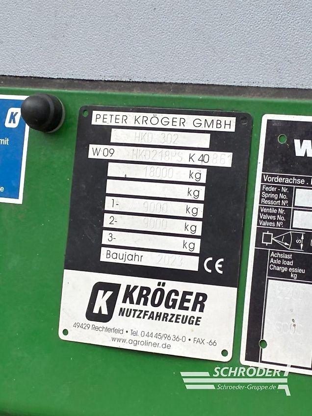 Kröger HKD 302 | SEITENBORDWÄNDE ALS PORTAL