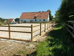 Reitplatzzaun Weidezaun | Concept Holzzaun Lux-Quadrat pro Meter