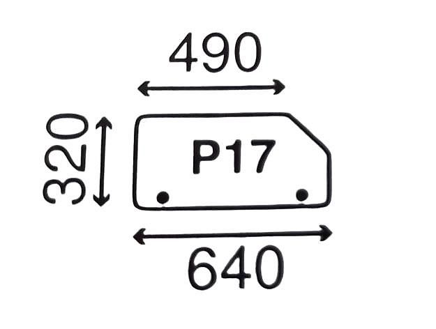 Valtra SZYBA TYLNA DOLNA VALTRA 6000-8000 V32054040