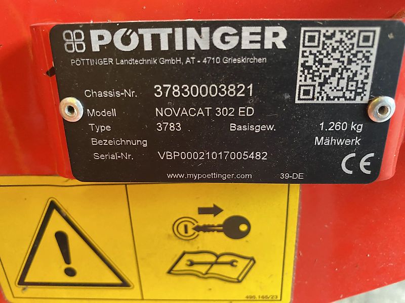 Pöttinger Scheibenmähwerk Novacat 302 ED