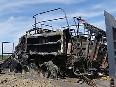 New Holland BB 1270 Brandschaden. Standort Nähe Münster