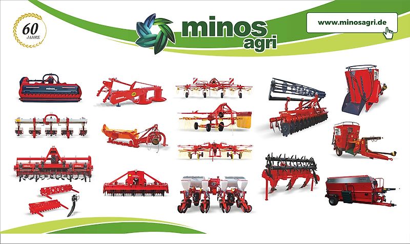 Minos Agri Trommel Mähmaschine T-TCBM 165cm