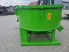 Zwangsmischer Betonmischer 800 L Hydraulisch Seitenschutz Randabstreifer